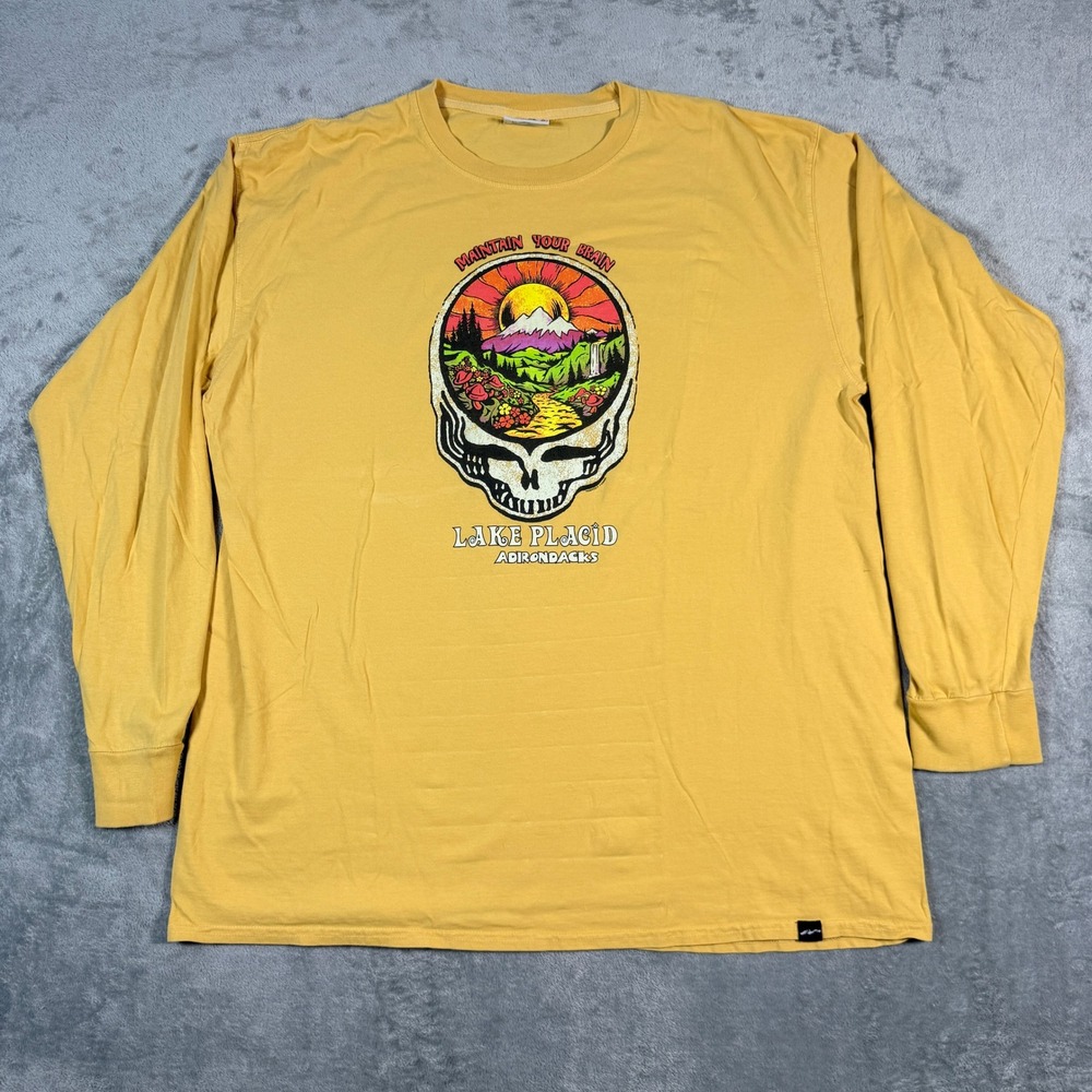 Vintage Techstyles Mens XL Long Sleeve Grateful Dead Lake Placid